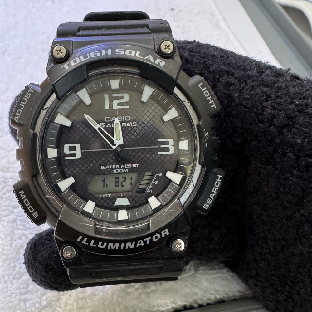 Casio Tough Solar Black Watch